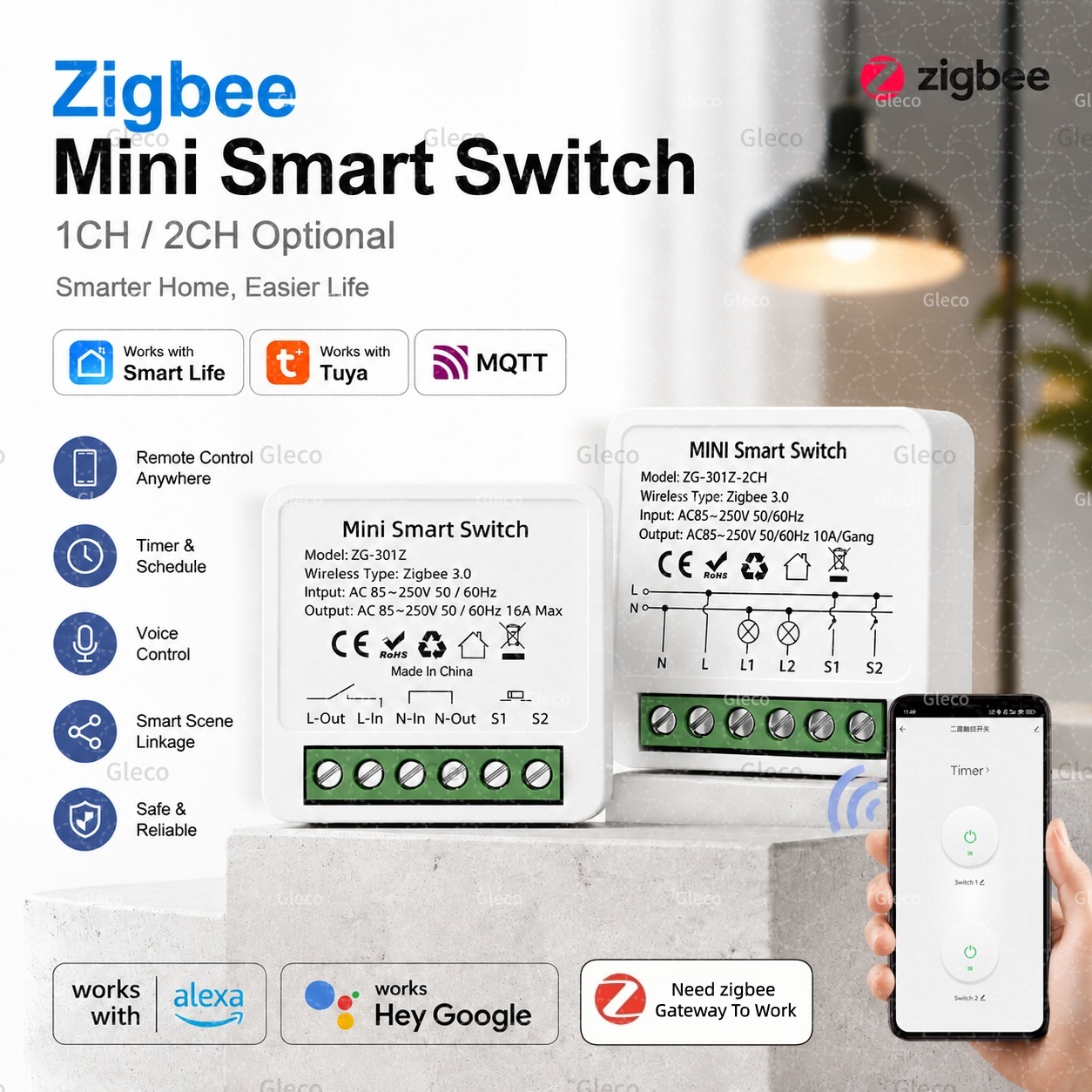 Zigbee Tuya Smart Switch Smart – обзор и цена Home Automation Diy