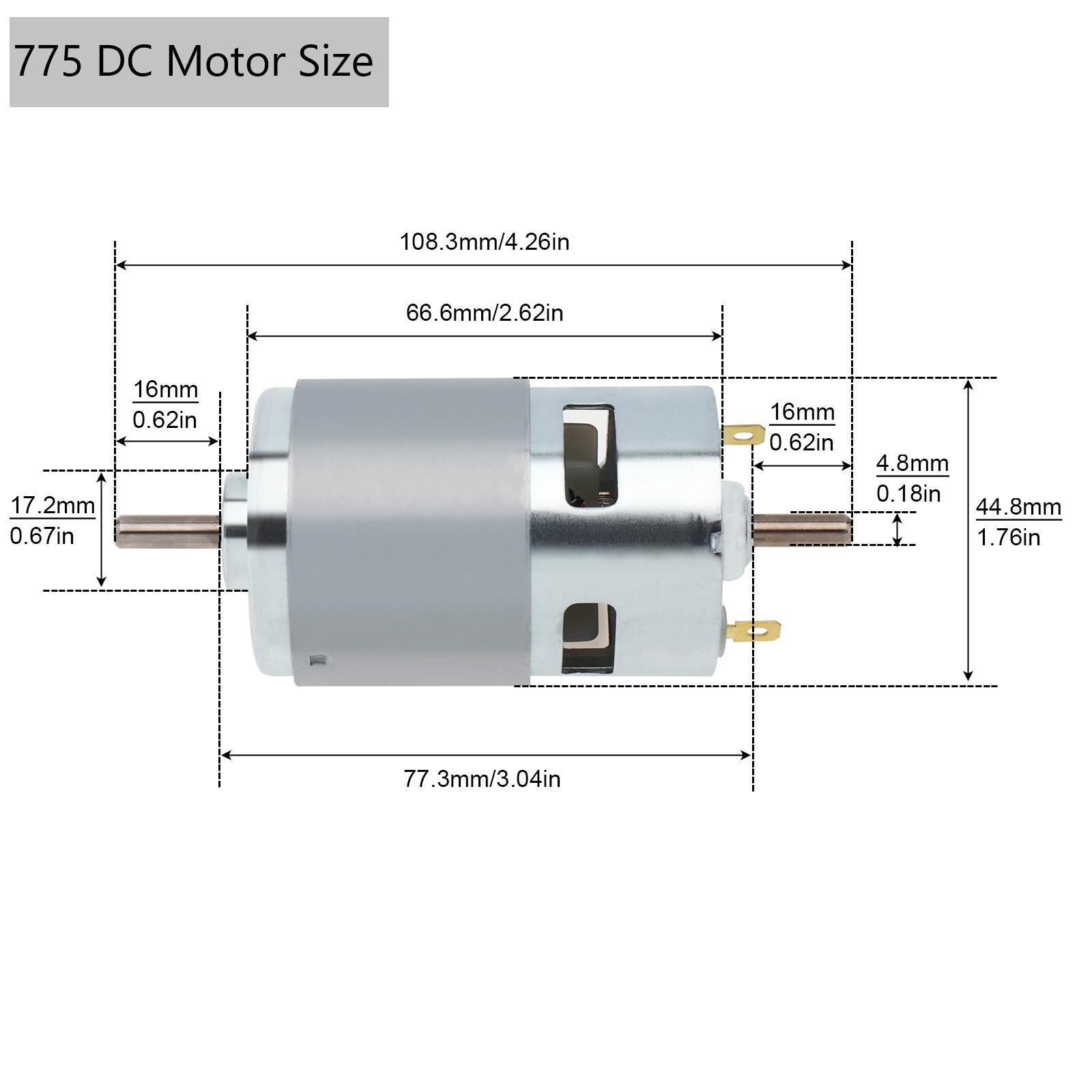 775 795 895 DC Motor 12V Dual  – обзор и цена Home Automation System Diy