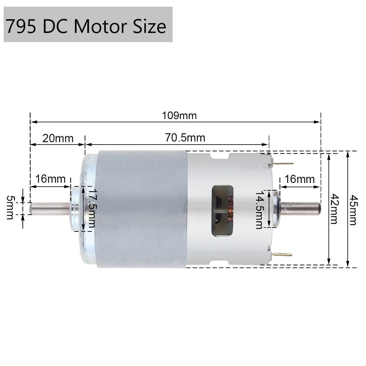 775 795 895 DC Motor 12V Dual  – обзор и цена Home Automation System Diy
