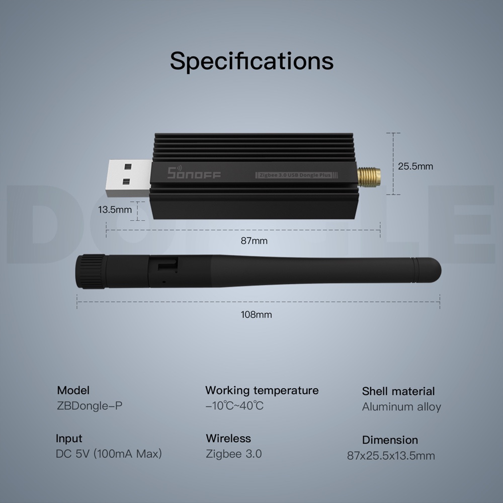 SONOFF ZBDongle-P Zigbee 3.0 U – обзор и цена Zigbee Coordinator Stick