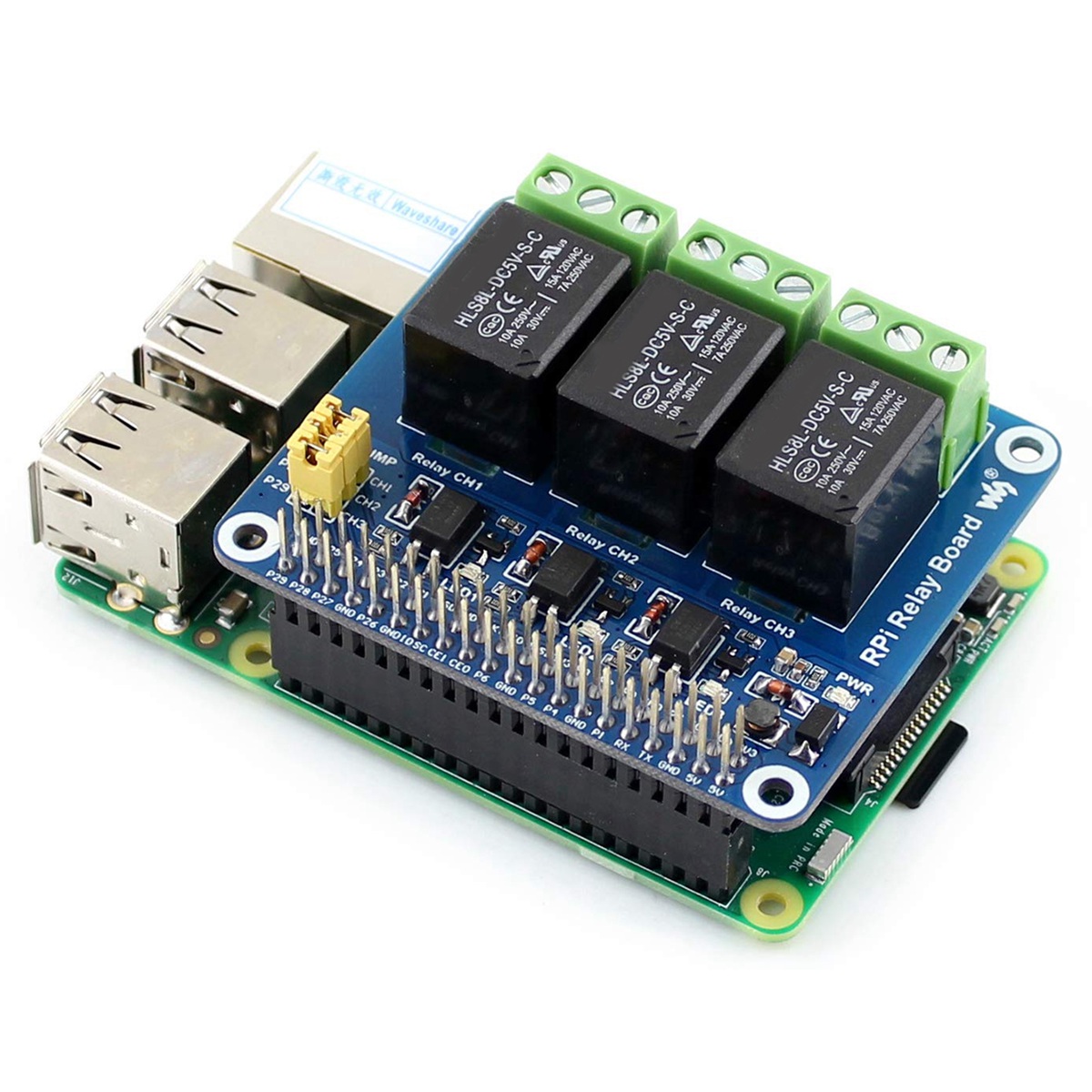 Waveshare 5V 3-Channel Relay M – обзор и цена Pi Zero W Board