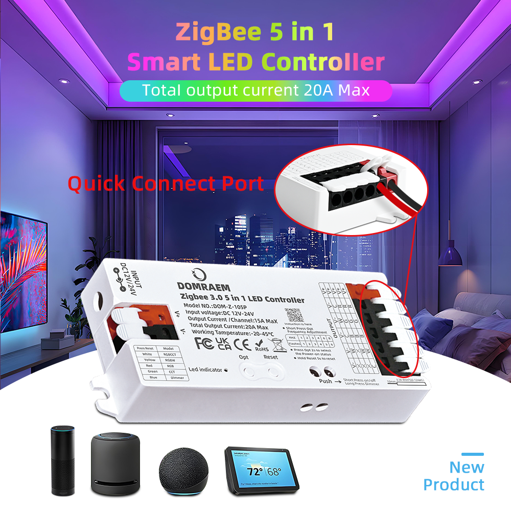 DOMRAEM Zigbee 3.0 5 in 1 LED  – обзор и цена Zigbee Coordinator Stick