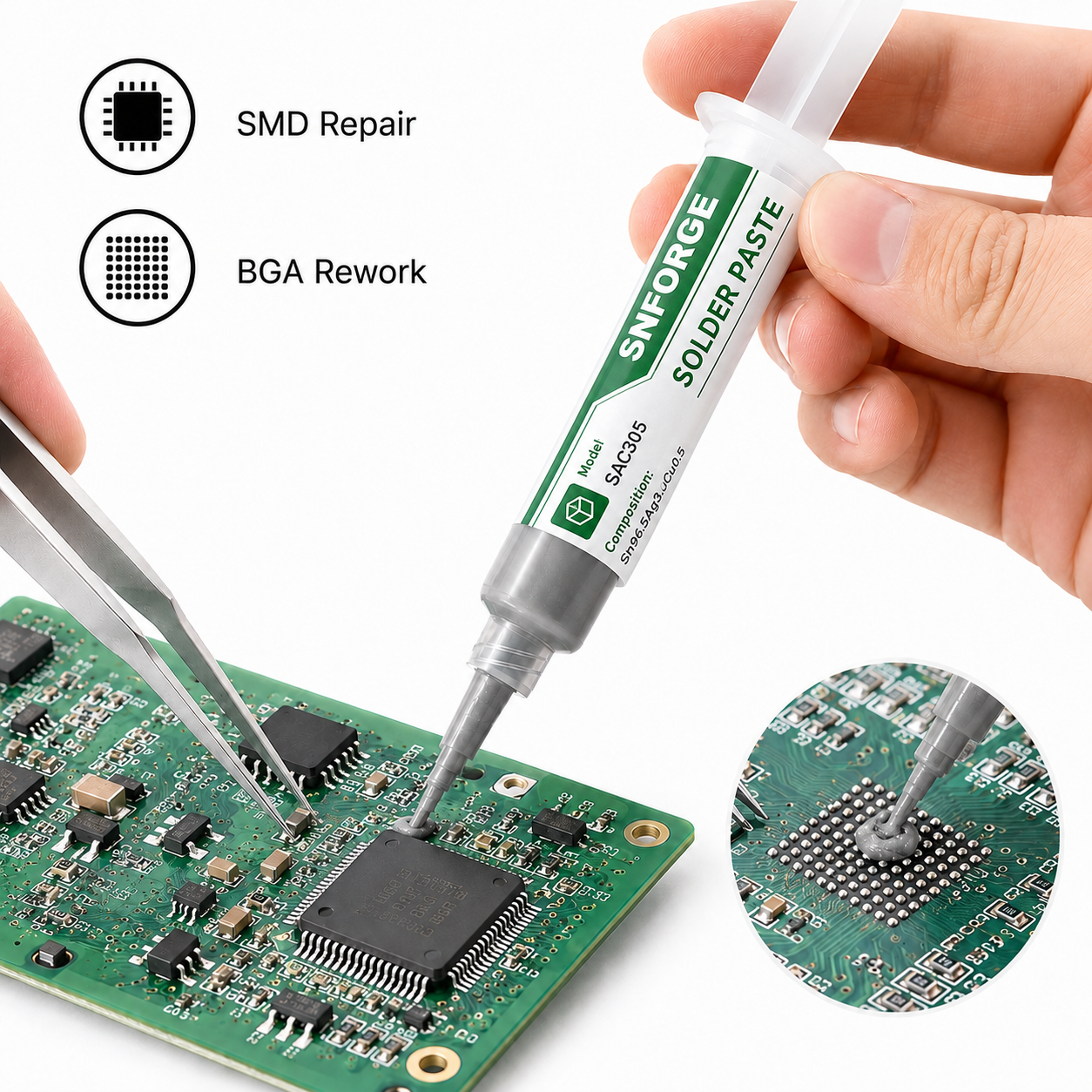 SAC305 Solder Paste Welding Ti – обзор и цена Home Automation Industry