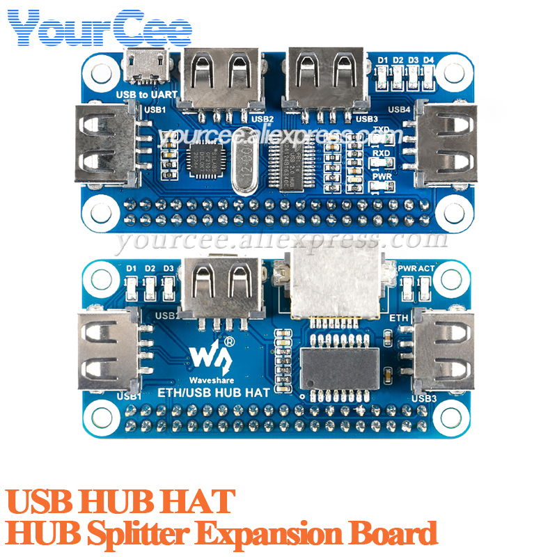 USB HUB HAT to Ethernet RJ45 N – обзор и цена Pi Zero W Board