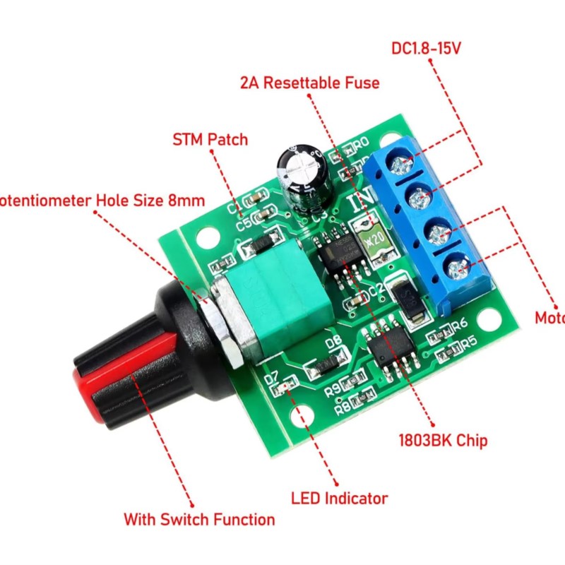 DC Motor Speed Controller 1.8v – обзор и цена Level Shifter 3.3V