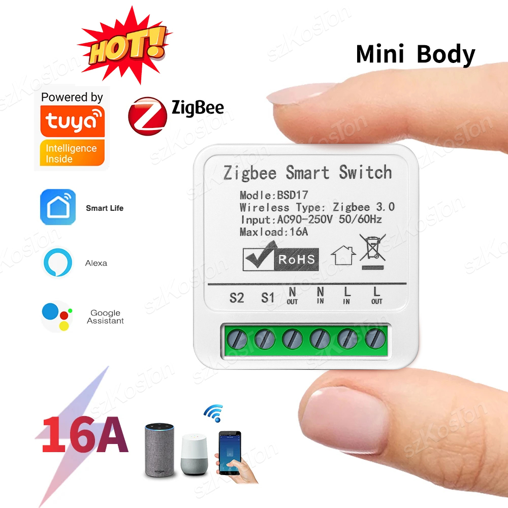 16A Tuya ZigBee Smart Switch M – обзор и цена Home Automation Diy