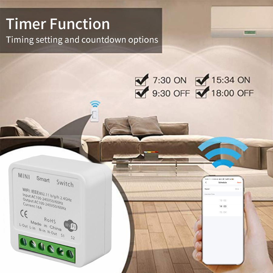 2 Way Mini DIY Smart Switch Tu – обзор и цена Home Automation Diy