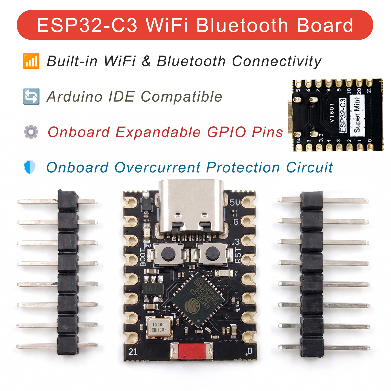 1-10PCS ESP32-C3 SuperMini Dev – обзор и цена Home Automation With Arduino